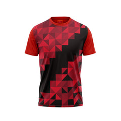 Red Round Neck Half Sleeve Tshirt NextprintrJ126