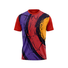 Red Round Neck Half Sleeve Tshirt NextprintrJ13