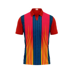 Next Print Customized Polo Neck Red Jersey NPTS27