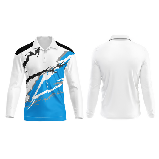 Next Print Polo Neck White Customized Jersey NPTS118