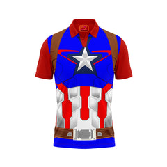 Red Polo Neck Half Sleeve T Shirt Nextprint J154