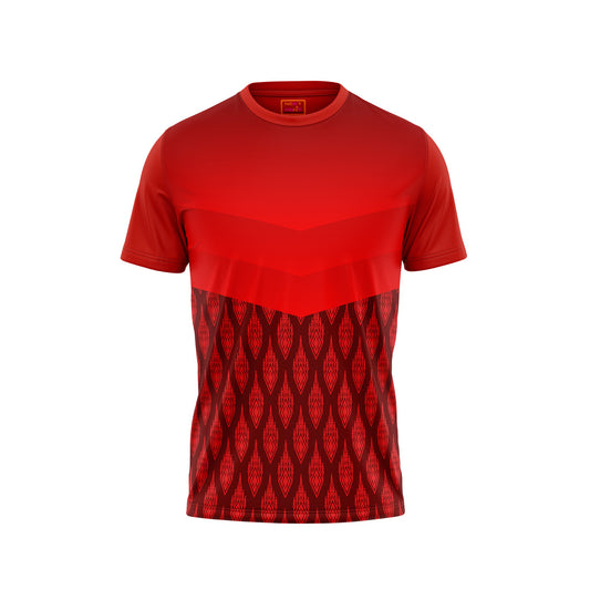 Red Round Neck Half Sleeve Tshirt NextprintrJ170