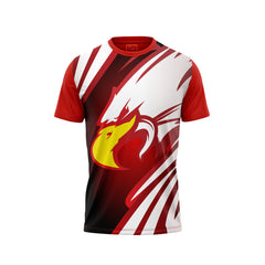 Red Round Neck Half Sleeve Tshirt NextprintrJ187