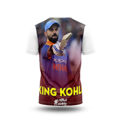 Virat Kohli Photo Printed T-Shirt.