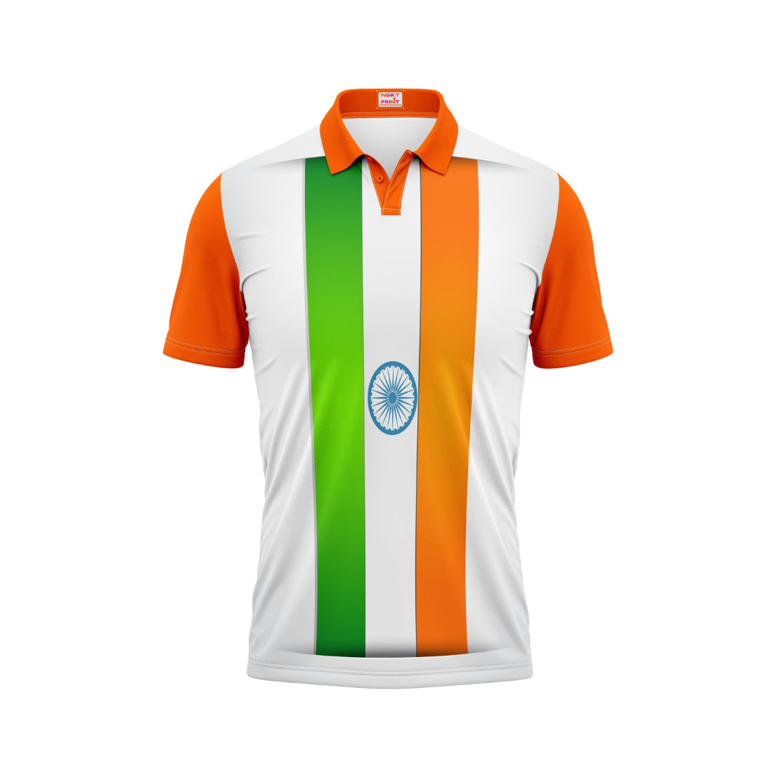 India Independence Day Polo Neck Saare Jahan Se Accha Patriotic Printed T-Shirt | NextPrint