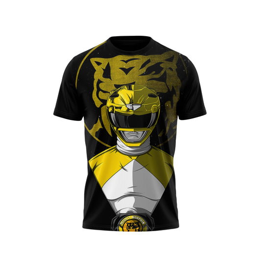 Next Print Power Ranger Yellow Printed Tshirt Design 1