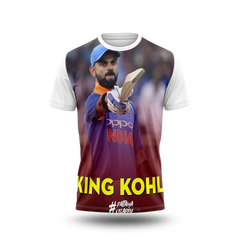 Virat Kohli Photo Printed T-Shirt.