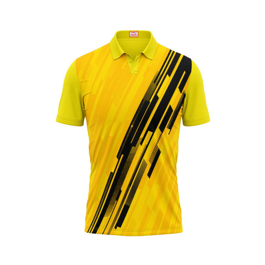 Next Print Customised Polo Neck Yellow Jersey NPTS14