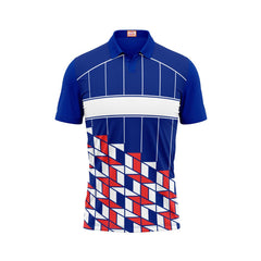 Next Print Customized Polo Neck Royal Blue Jersey NPTS35