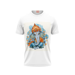 Next Print Ganesha Printed Tshirt White Colour Design 22