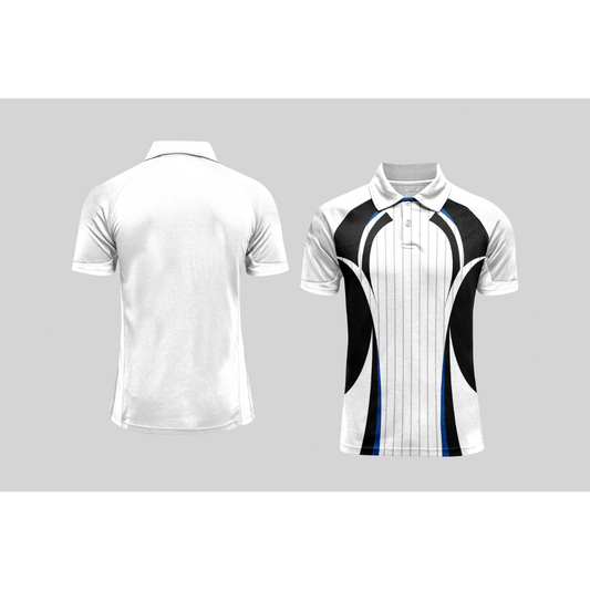 Next Print Cricket Polo Half White Customized Jersey NPCWH00A232