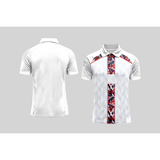 Next Print Cricket Polo Half White Customized Jersey NPCWH00A233