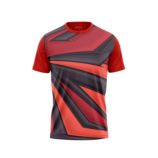 Red Round Neck Half Sleeve Tshirt NextprintrL164