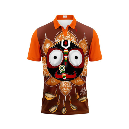 Next Print Puri Jagannath Photoprinted Tshirt Orange Colour Design 23