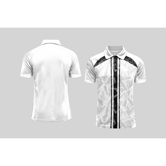 Next Print Cricket Polo Half White Customized Jersey NPCWH00A241
