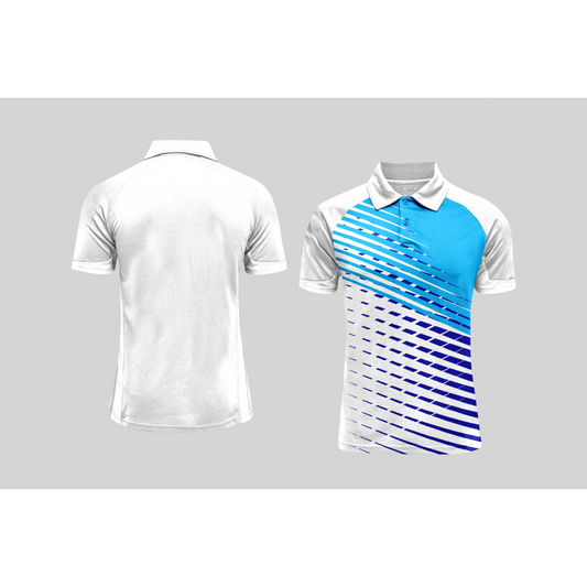 Next Print Cricket Polo Half White Customized Jersey NPCWH00A247