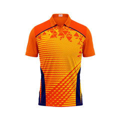 Next Print Polo Neck Printed Jersey Orange Design 22