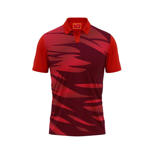 Red Polo Neck Half Sleeve T Shirt Nextprintr320