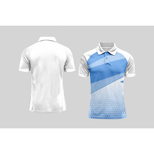 Next Print Cricket Polo Half White Customized Jersey NPCWH00A25