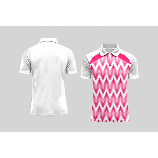 Next Print Cricket Polo Half White Customized Jersey NPCWH00A2560