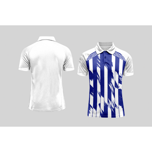 Next Print Cricket Polo Half White Customized Jersey NPCWH00A2563