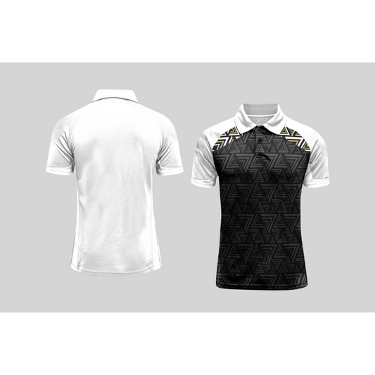 Next Print Cricket Polo Half White Customized Jersey NPCWH00A2563