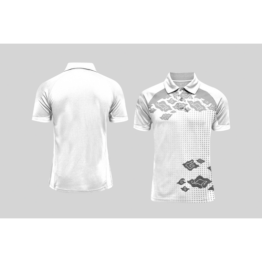 Next Print Cricket Polo Half White Customized Jersey NPCWH00A2564