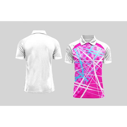 Next Print Cricket Polo Half White Customized Jersey NPCWH00A2565