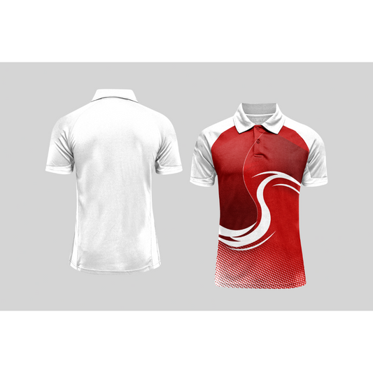 Next Print Cricket Polo Half White Customized Jersey NPCWH00A2566