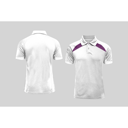 Next Print Cricket Polo Half White Customized Jersey NPCWH00A2567