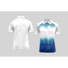 Next Print Cricket Polo Half White Customized Jersey NPCWH00A2568