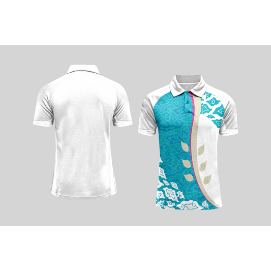 Next Print Cricket Polo Half White Customized Jersey NPCWH00A2569