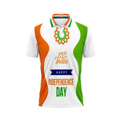 India Independence Day Saffron Tiranga Pride Patriotic Printed T-Shirt | NextPrint