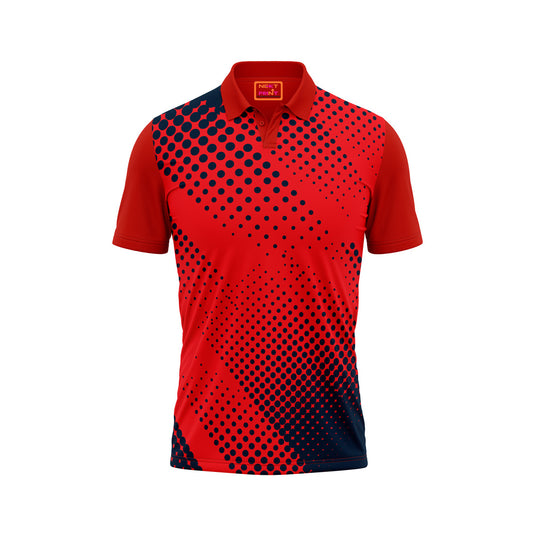 Red Polo Neck Half Sleeve T Shirt Nextprintr325