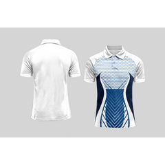 Next Print Cricket Polo Half White Customized Jersey NPCWH00A2571