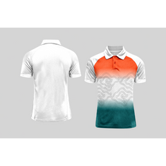 Next Print Cricket Polo Half White Customized Jersey NPCWH00A2574