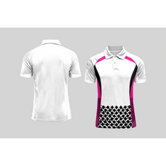 Next Print Cricket Polo Half White Customized Jersey NPCWH00A2576