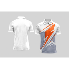 Next Print Cricket Polo Half White Customized Jersey NPCWH00A2579