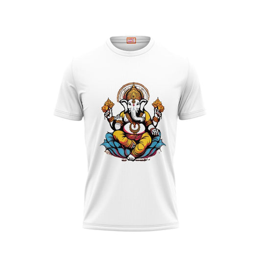 Next Print Ganesha Printed Tshirt White Colour Design 27