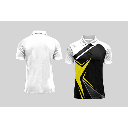 Next Print Cricket Polo Half White Customized Jersey NPCWH00A2580