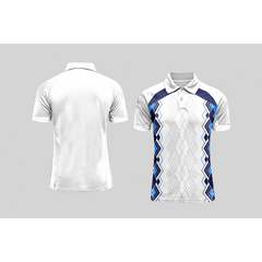 Next Print Cricket Polo Half White Customized Jersey NPCWH00A2585