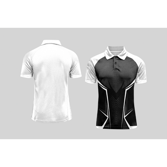 Next Print Cricket Polo Half White Customized Jersey NPCWH00A2587