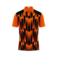 Next Print Polo Neck Printed Jersey Orange Design 26