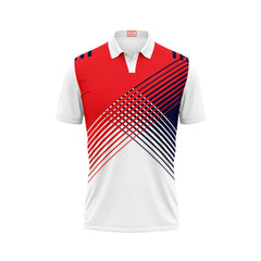 Next Print Customized Polo Neck White Jersey NPTS32