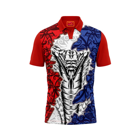 Red Polo Neck Half Sleeve T Shirt Nextprint NP50000821
