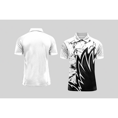 Next Print Cricket Polo Half White Customized Jersey NPCWH00A2593