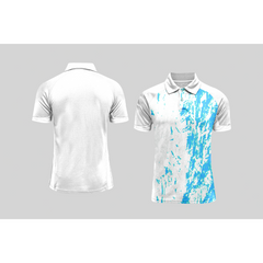 Next Print Cricket Polo Half White Customized Jersey NPCWH00A2595