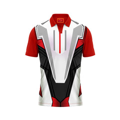 Red Polo Neck Half Sleeve T Shirt Nextprint NP50000830