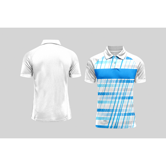 Next Print Cricket Polo Half White Customized Jersey NPCWH00A2598