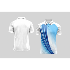 Next Print Cricket Polo Half White Customized Jersey NPCWH00A30